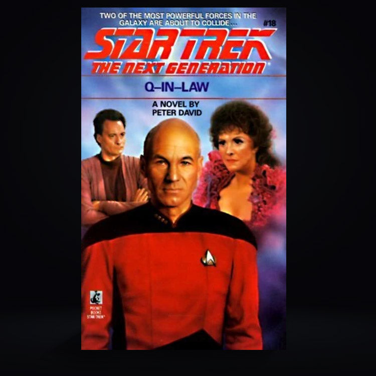 18 Q-in-Law Star Trek The Next Generation Paperback Book image 0