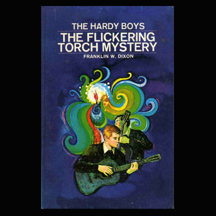 22 The Flickering Torch Mystery (1971):  Vintage Hardy Boys Book Blue-Back image 0