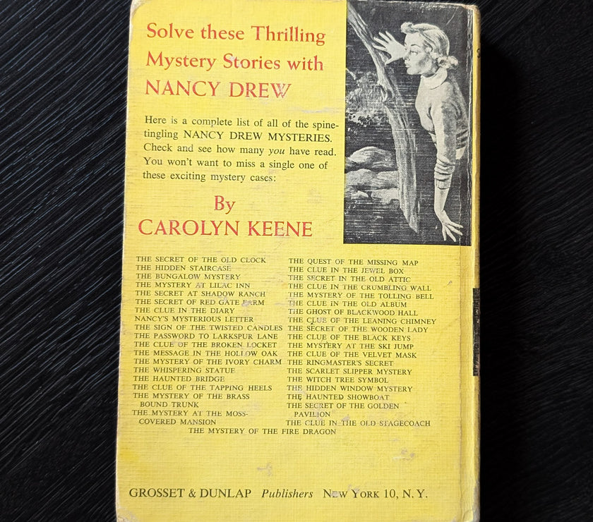 35 The Haunted Showboat "Blue Endpages" Nancy Drew Mystery Books -1957 image 2