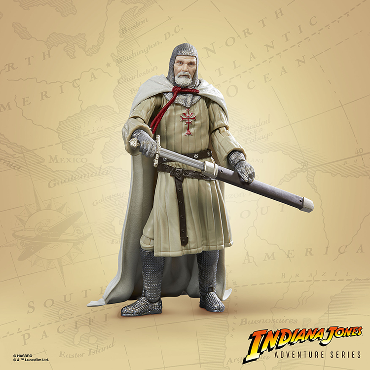 Indiana Jones 6 Figure Set with Complete Grail Knights Table Artifact image 3