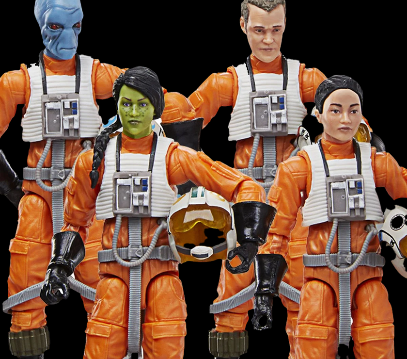 Star Wars The Vintage Collection X-Wing Pilot 3 3/4-Inch Action Figures 4-Pack image 0