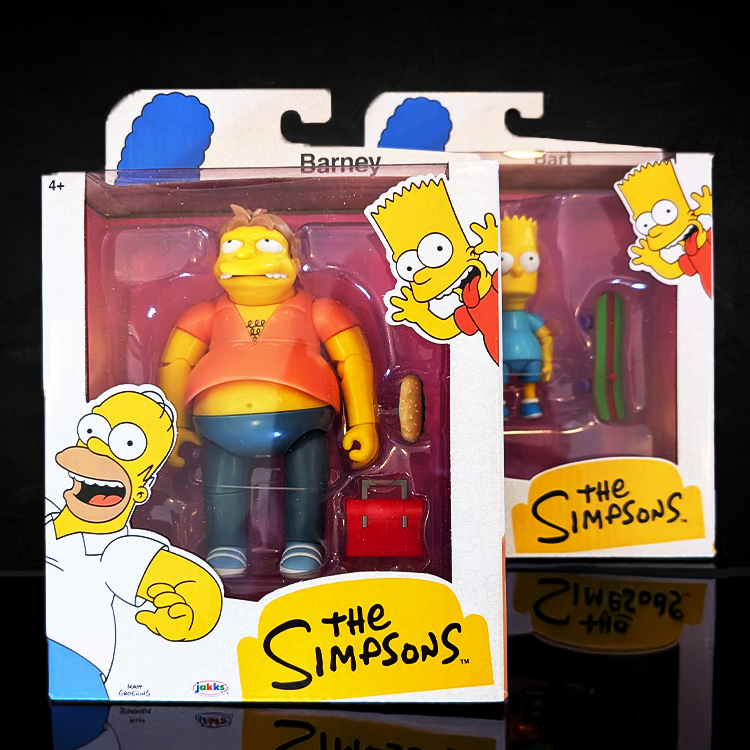 Barney Gumble and Bart Simpson Combo Wave 4 Action Figure The Simpson 5in image 0