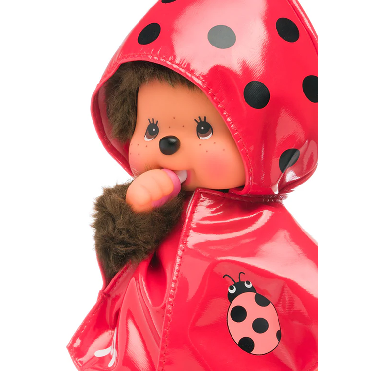 Monchhichi Lady Bug 7" Plush Toy - Classic Collectible Thumb-Sucking Monkey image 6