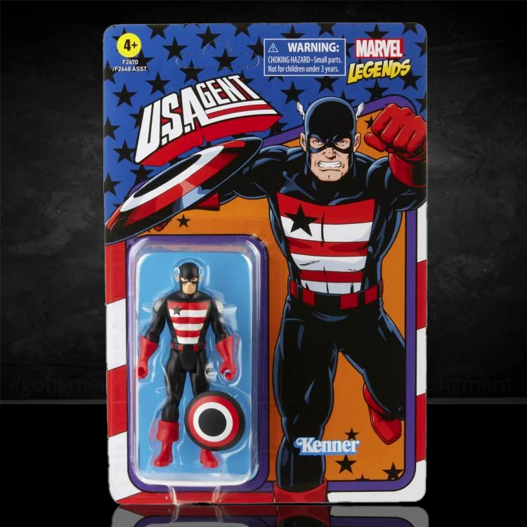 Shield US Agent Marvel Legends Retro Collection 3.75" Action Figure image 0