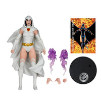 Raven White Chase Variant 7" McFarlane Action Figure DC Multiverse W16" by McFarlane Toys with accessories and display base