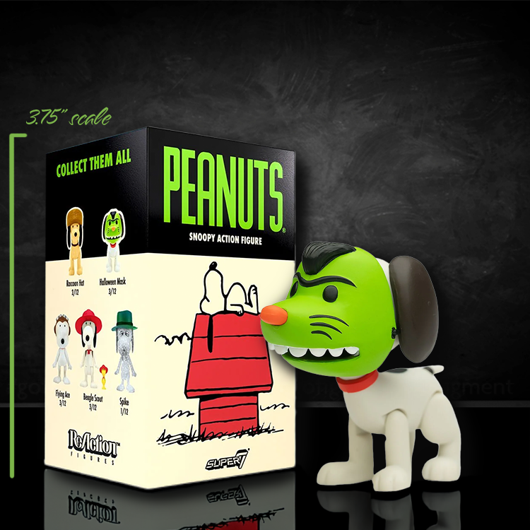 Halloween Mask Snoopy Super7 Wave 2 Snoopy Action Figure 3.75 LOOSE image 0