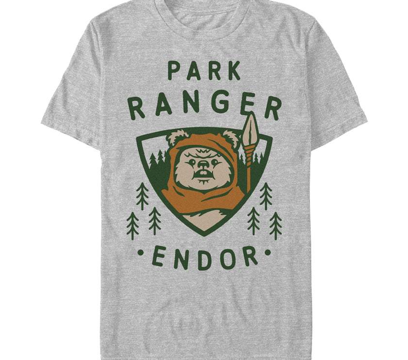 An image of a  Star Wars Ewok Park Ranger Unisex t-Shirt