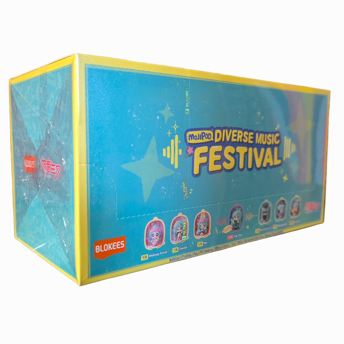 Hatsune Miku Blokees Mojipod Model Kit Diverse Music Festival Case of 6 display box