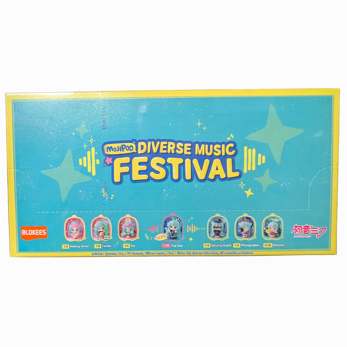 Hatsune Miku Blokees Mojipod Model Kit Diverse Music Festival Case of 6