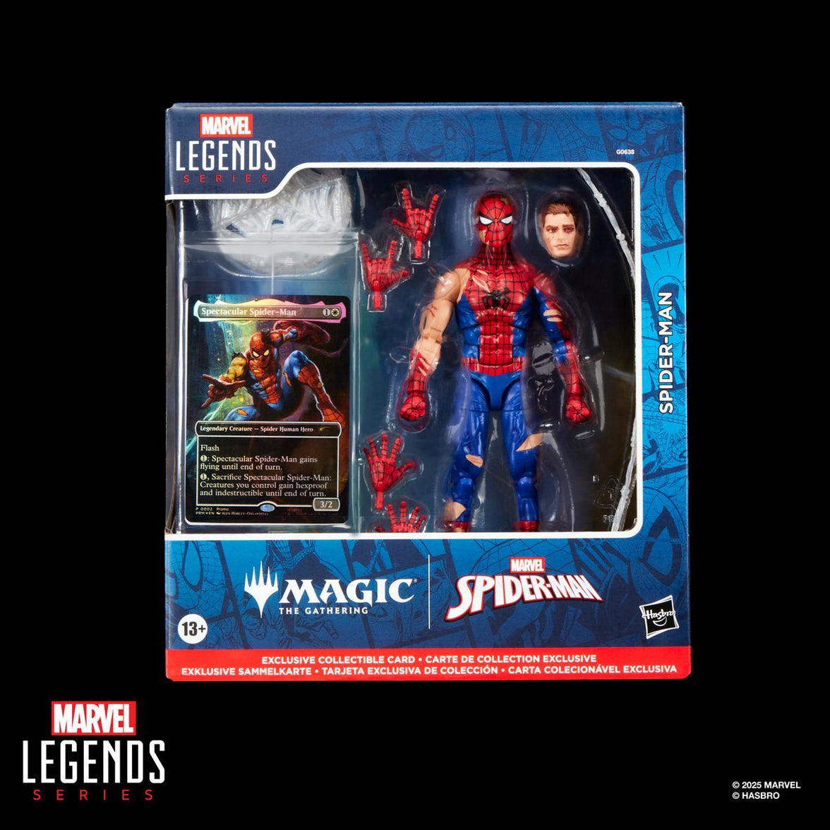 Marvel Legends Spider-Man Battle-Damaged 6-Inch Action Figure with Magic Card