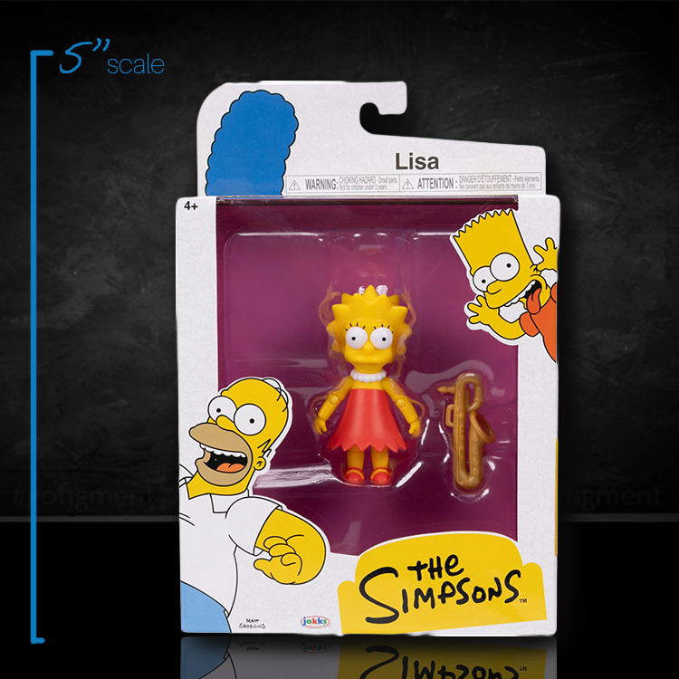 Lisa Simpson with Saxaphone Wave 2 Action Figure The Simpsons 5in Scale image 0