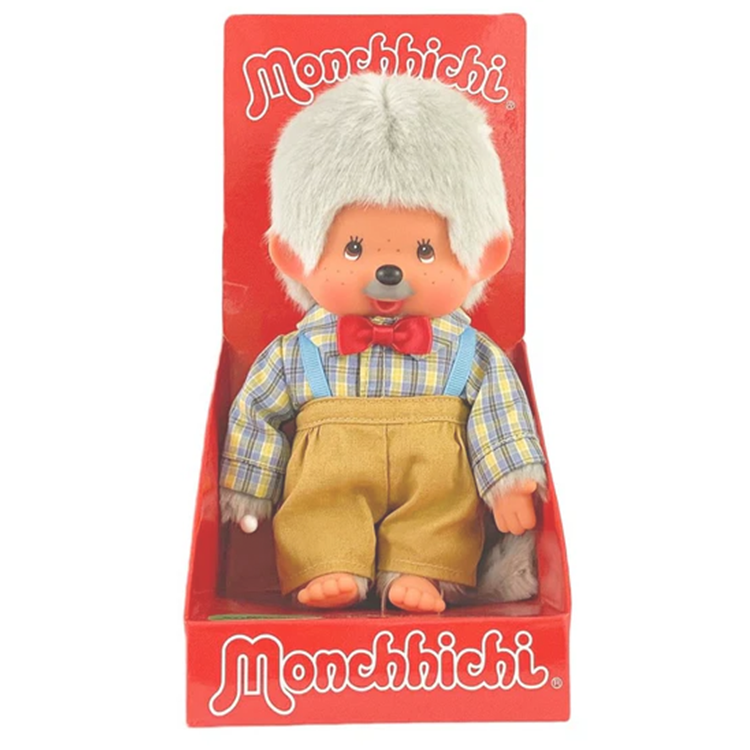 Monchhichi GrandPa 7" Plush Toy - Classic Collectible Thumb-Sucking Monkey image 2
