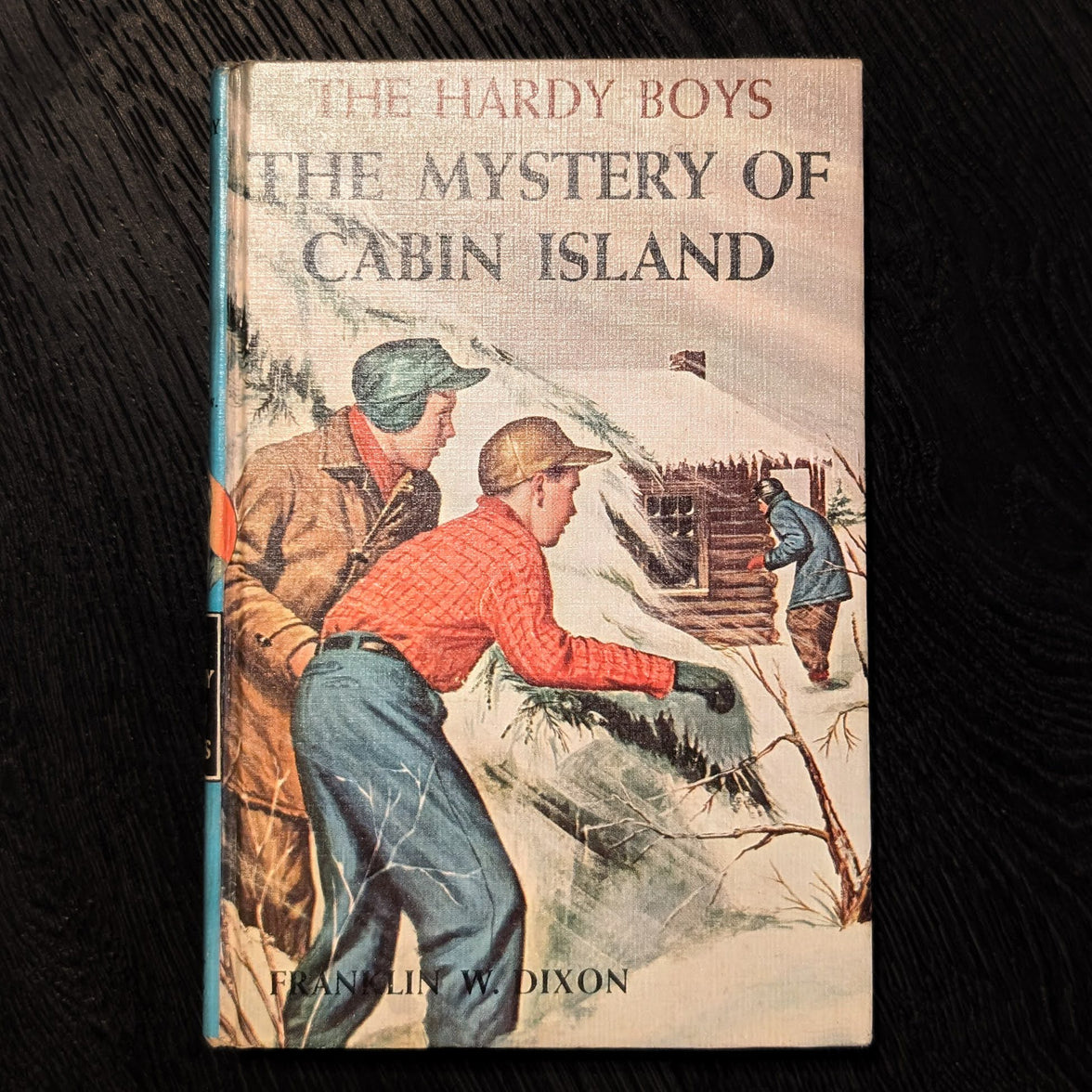 08 The Mystery of Cabin Island (1966):  Vintage Hardy Boys Book Blue-Back image 0