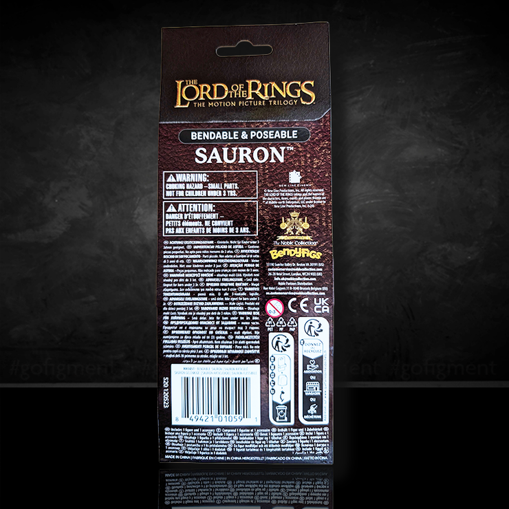 Noble Collection Sauron Figure | BendyFig | Lord of the Rings image 1