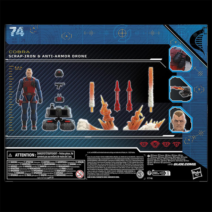 Scrap-Iron & Anti-Armor Drone Action Figure GI Joe Classified Series 6in. image 3