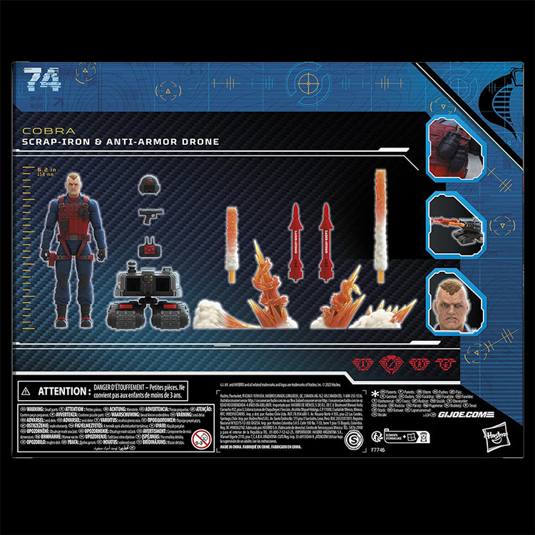 Scrap-Iron & Anti-Armor Drone Action Figure GI Joe Classified Series 6in. image 3