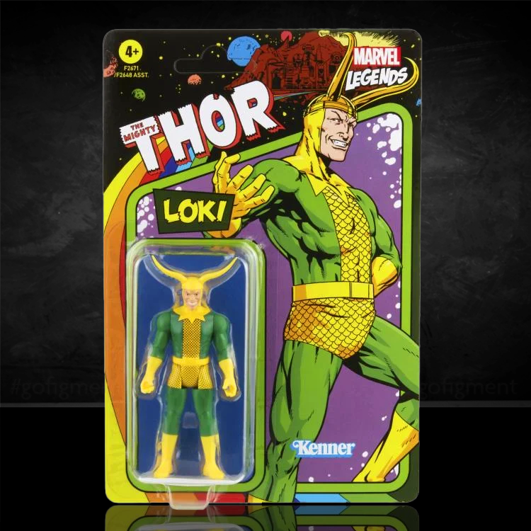 The Mighty Thor Loki  Marvel Legends Retro Collection 3.75" Action Figure image 0