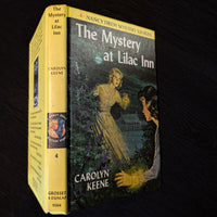 4 The Mystery at Lilac Inn - Yellow Bar Nancy Drew Mystery Books -1961-YB image 2