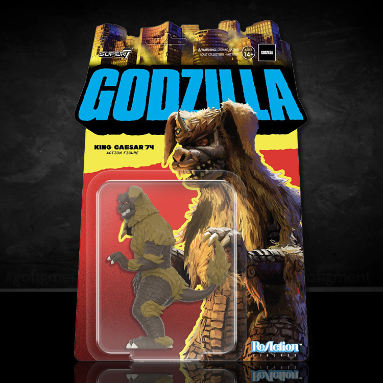 Godzilla King Caesar 3.75" Super7 Reaction Action Figure image 0
