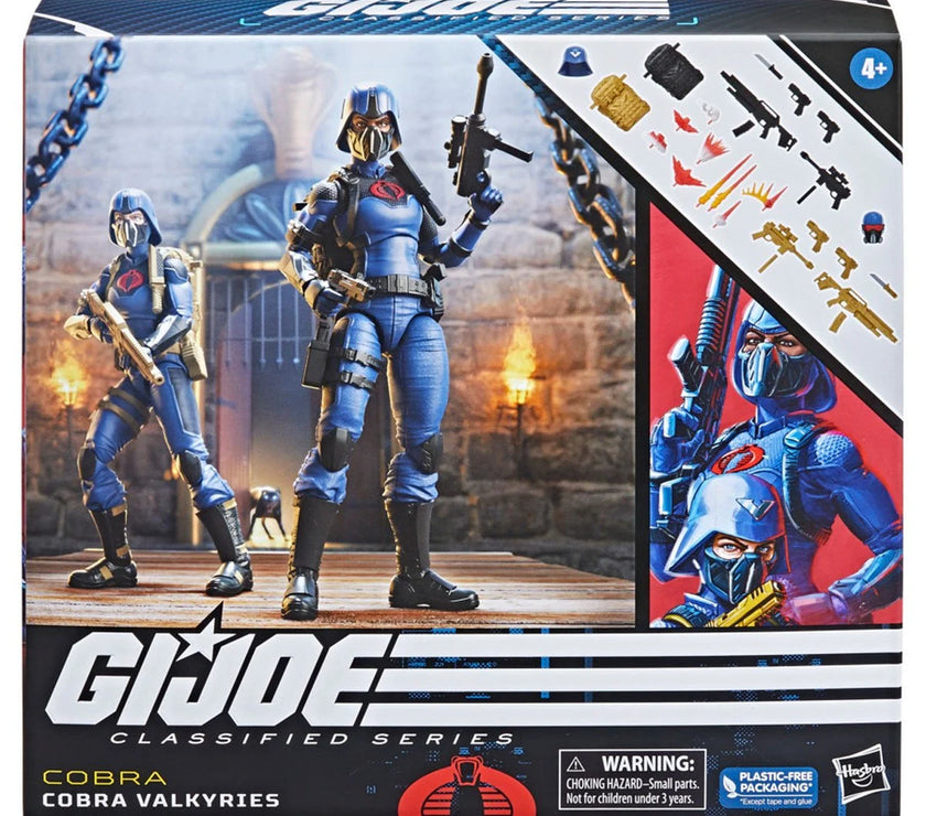 Cobra Valkyries Troopers 2 Pack GI Joe Classified Series 6in. Hasbro Authentic
