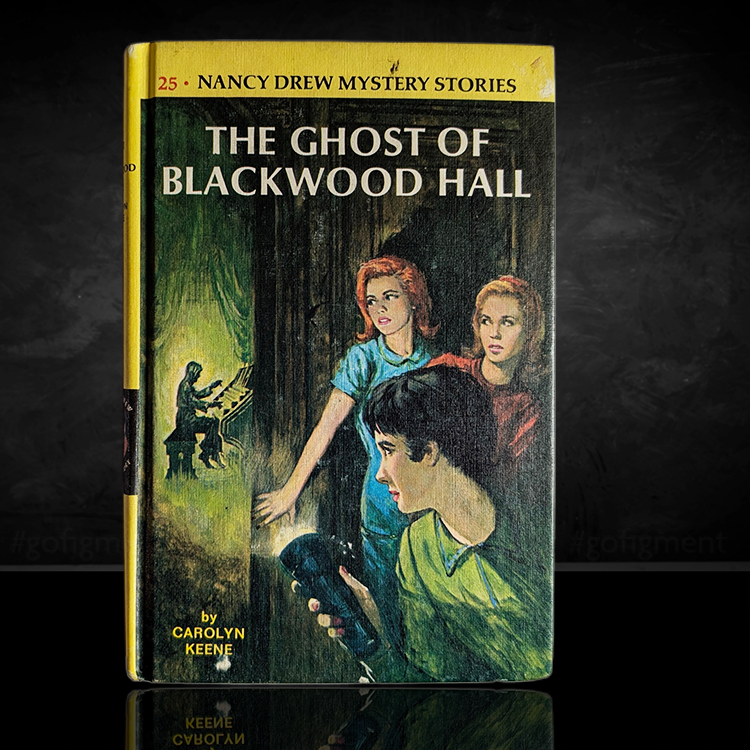 25 The Ghost of Blackwood Hall Yellow Bar Nancy Drew Mystery Books -1967-YB image 0