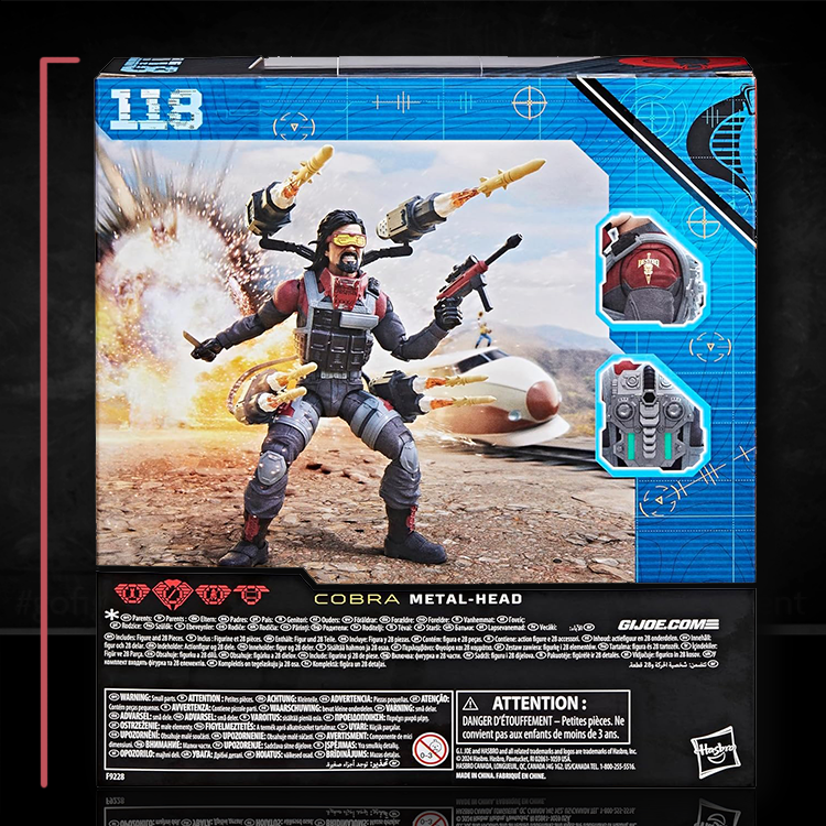 Metal-Head Iron Grenadier Action Figure GI Joe Classified Series 1:12 Scale image 9