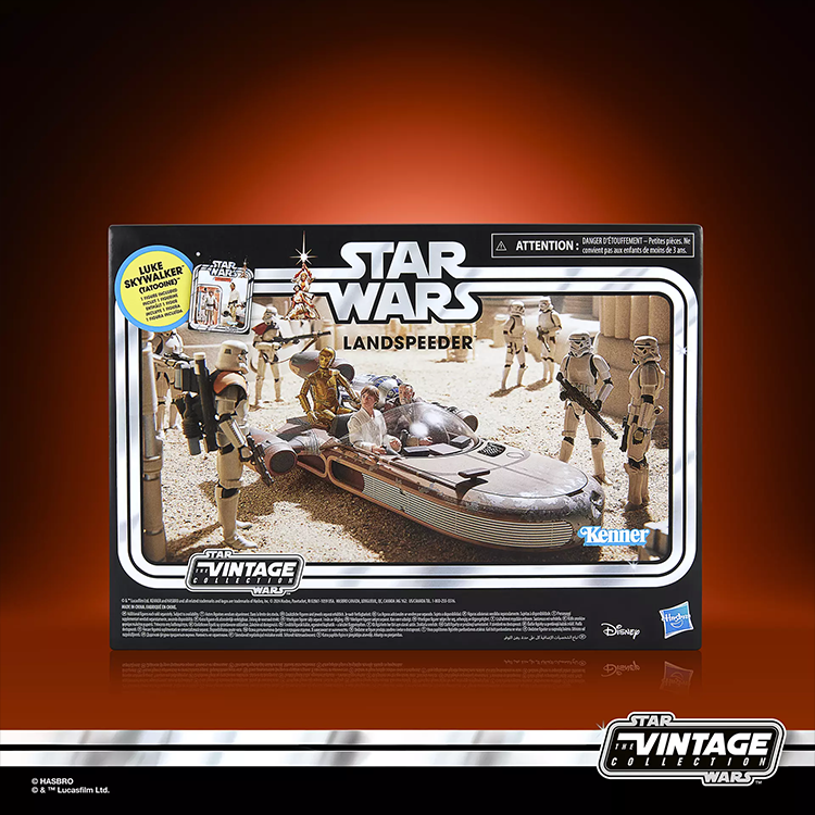 STAR WARS Vintage Collection X-34 Landspeeder Vehicle with Luke Skywalker Figure image 9