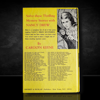 28 The Clue of the Black Keys Nancy Drew Book -1951 Blue Endpages image 3