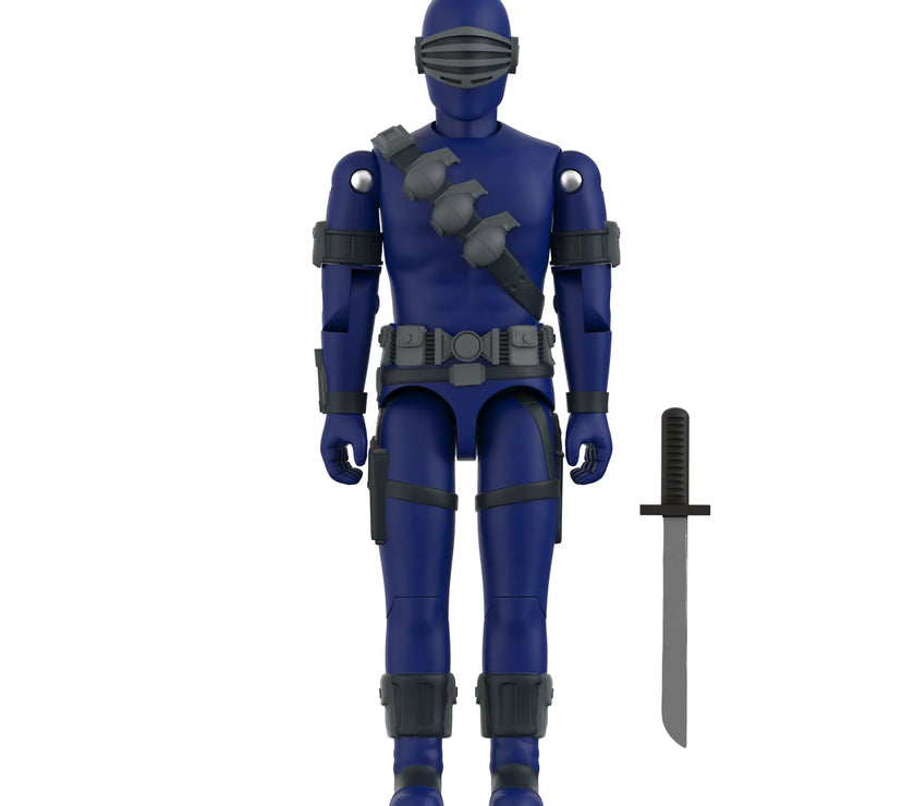 Snake Eyes Commando (Sword) GI Joe Action Figure (Blue) ReAction+ 1:18 image 2