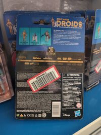 Artoo-Detoo R2-D2 Droids Action Figure in vintage packaging with barcode, Hasbro