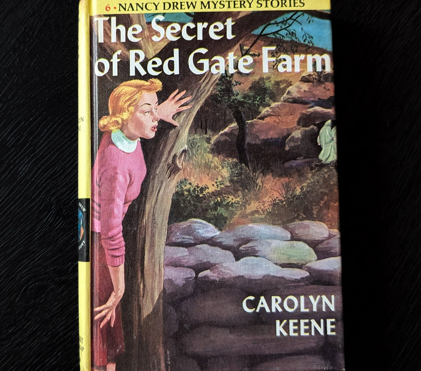 6 The Secret of Red Gate Farm Yellow Bar Nancy Drew Mystery Books -1961-YB image 0