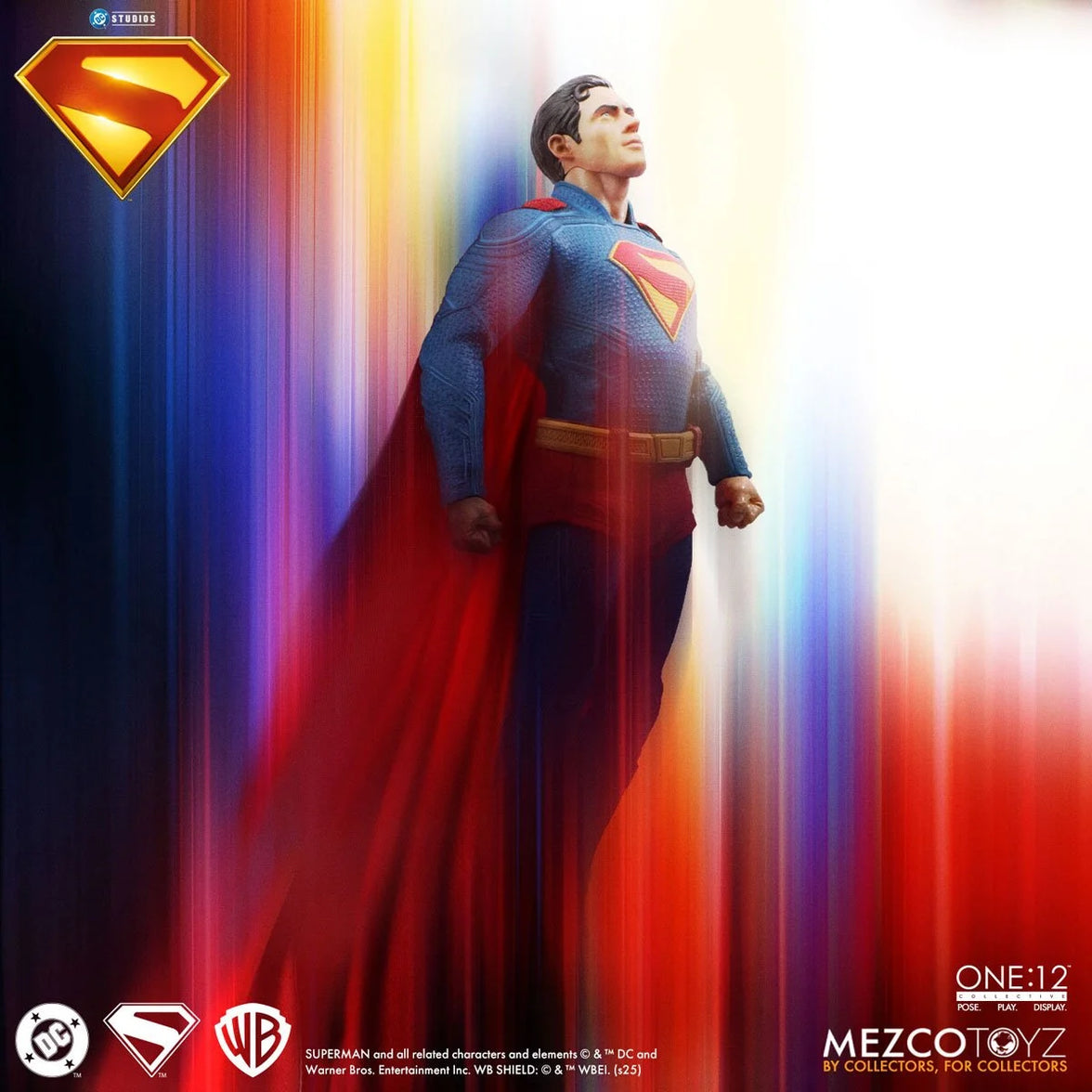 Superman (2025) One:12 Collective Action Figure by Mezco Toyz with Krypto the Superdog 6.7-Inch