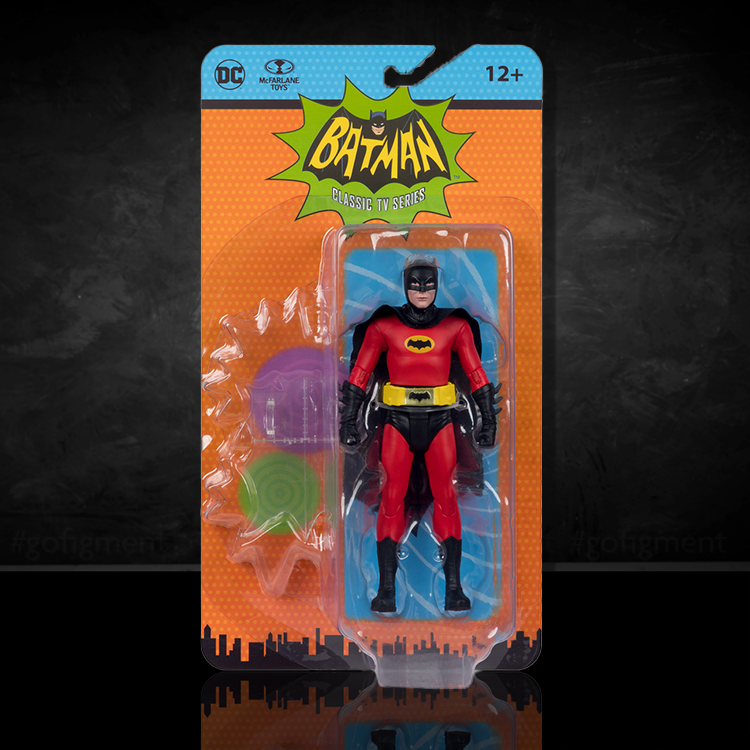 Batman Red Batman '66 1/12 Scale Action Figure image 0