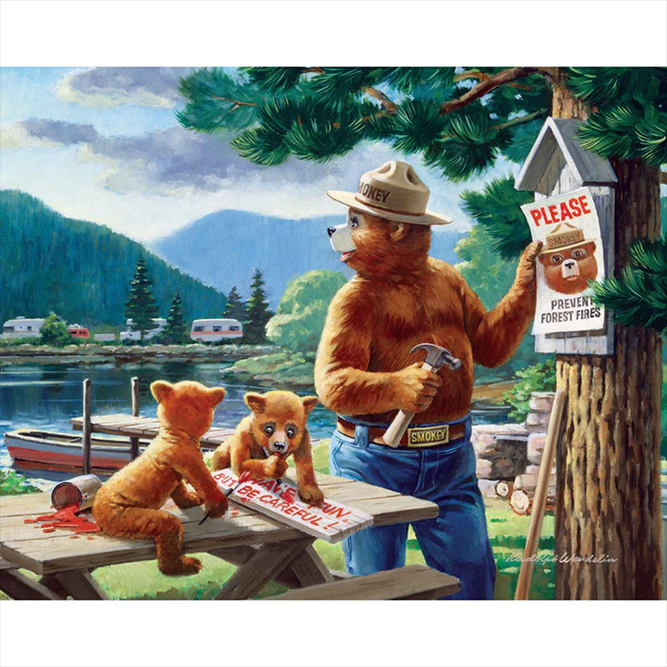 Smokey Bear 4 Pack Jigsaw Puzzles | Master Pieces | 100 Pieces Each image 5