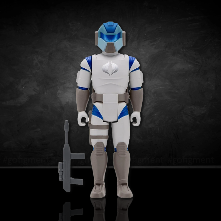 GI Joe Cobra Shocktrooper Blue Action Figure 3.75" Super7 ReAction image 1