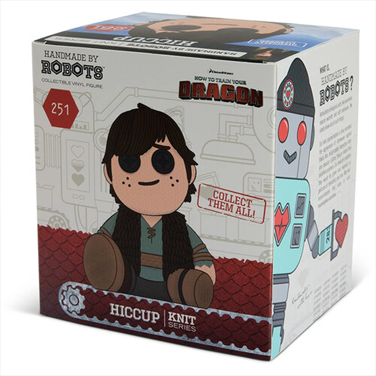 Handmade by Robots Hiccup 251 collectible vinyl action figure from How to Train Your Dragon knit series