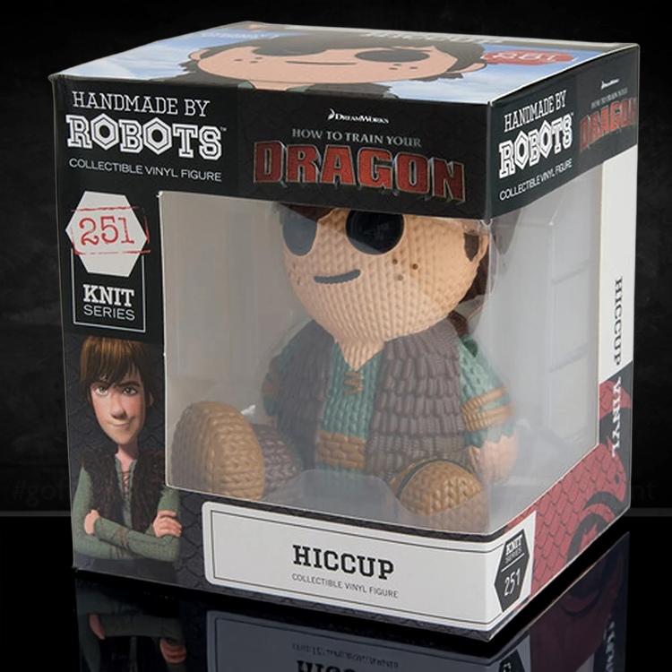 Handmade by Robots How to Train Your Dragon Hiccup 251 collectible knit vinyl action figure in packaging