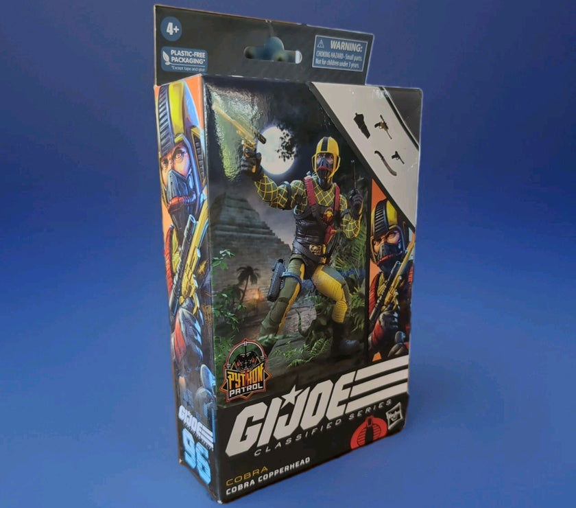 G.I. Joe Classified Cobra Copperhead action figure by Hasbro in packaging with jungle background