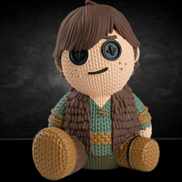 Handmade by Robots Hiccup 251 action figure with textured knit-like design and button eyes