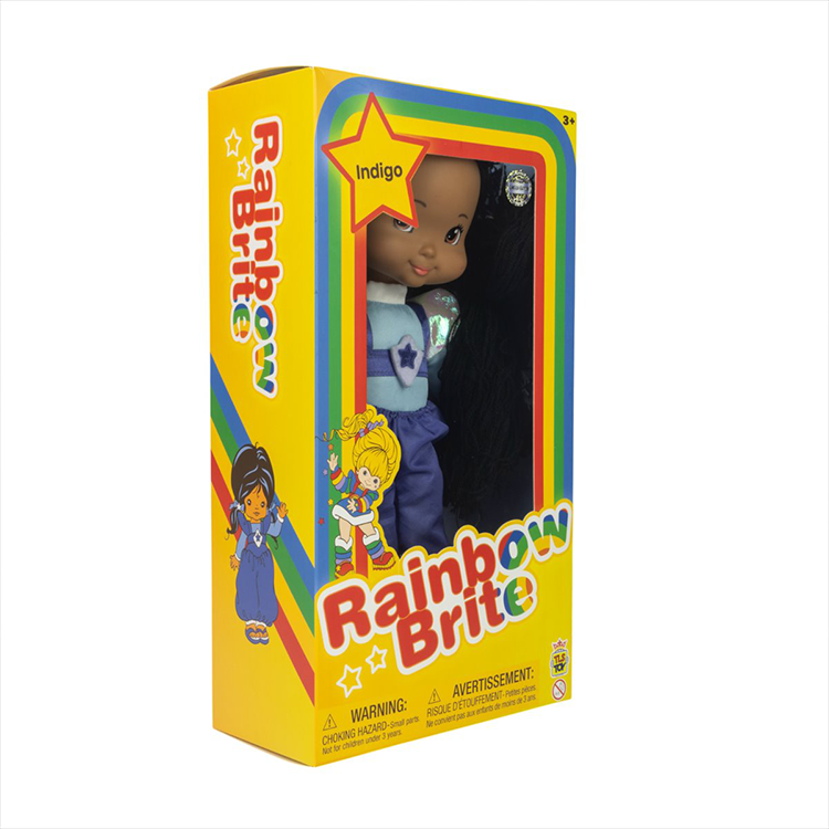 Rainbow Brite Indigo 12-inch plush doll in original packaging by The Loyal Subjects, SDCC 2025 exclusive edition