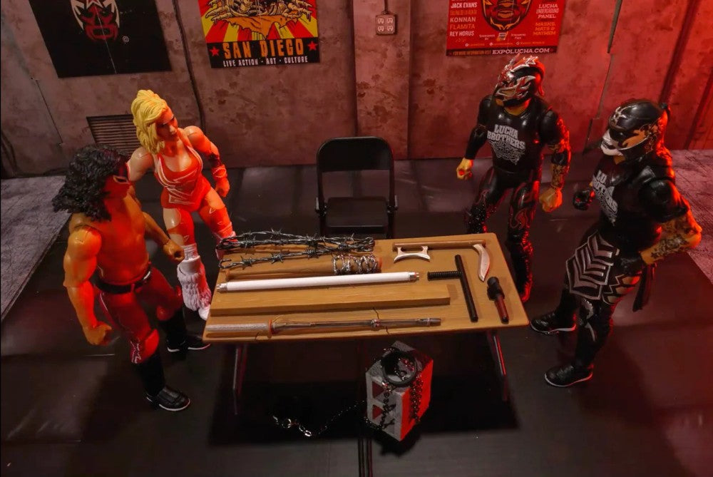 Lucha De La Muerte Premium Action Figure Accessory Set Legends of Lucha Libre Premium 1:12 Scale 6"