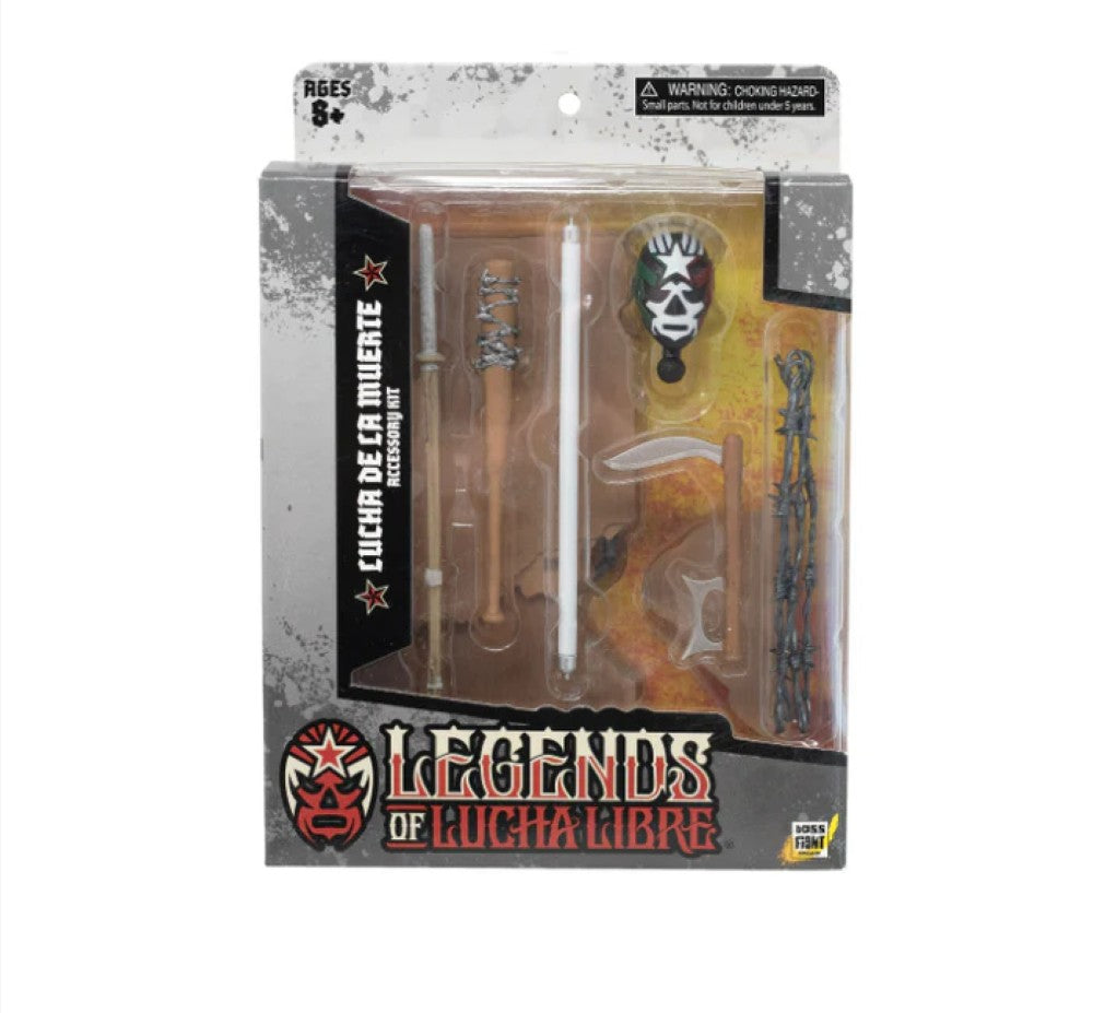 Lucha De La Muerte Premium Action Figure Accessory Set Legends of Lucha Libre Premium 1:12 Scale 6"