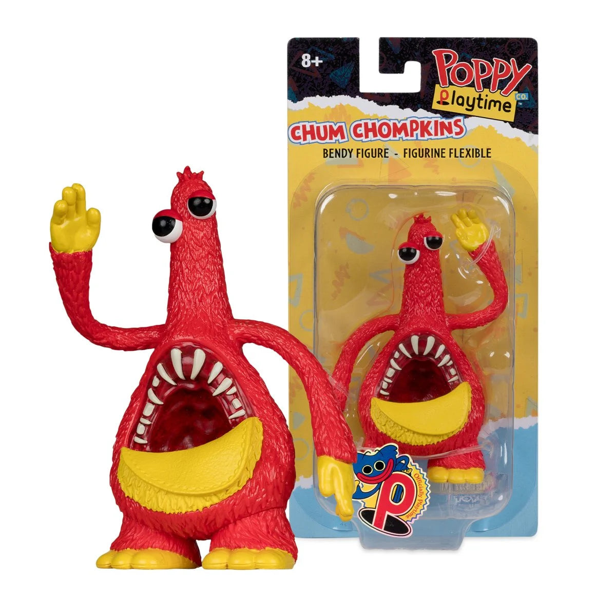 Chum Chompkins 4.5" Bendable Figure McFarlane Poppy Playtime Wave 2 red figure in packaging