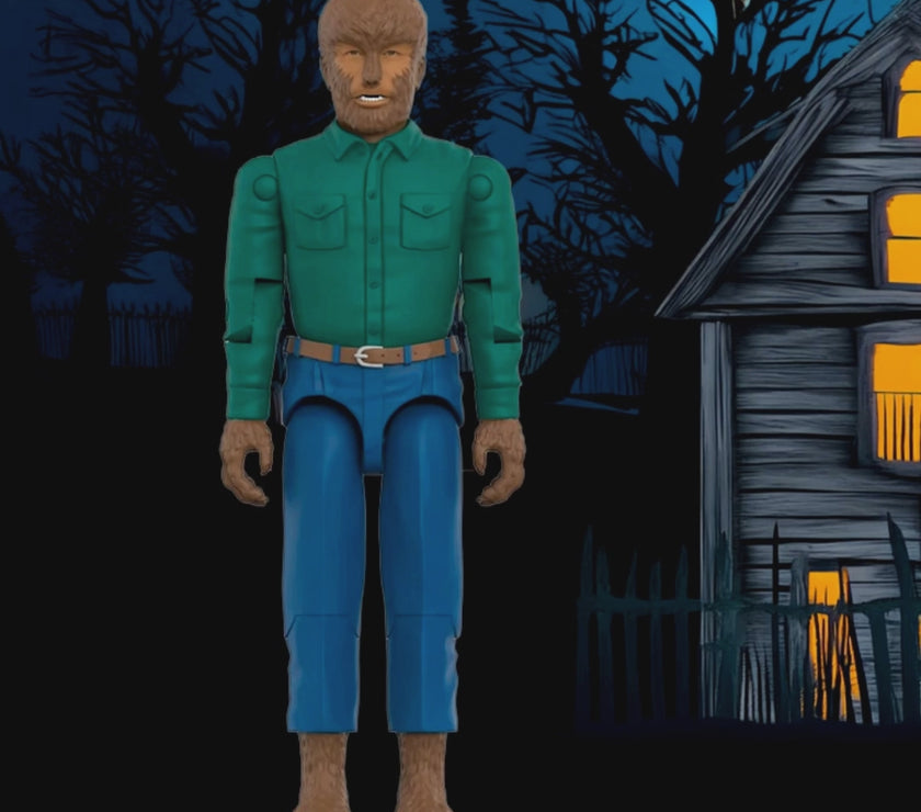 Universal Monsters The Wolf Man 3 3/4 Reaction+ Action Figure (Wolfman)