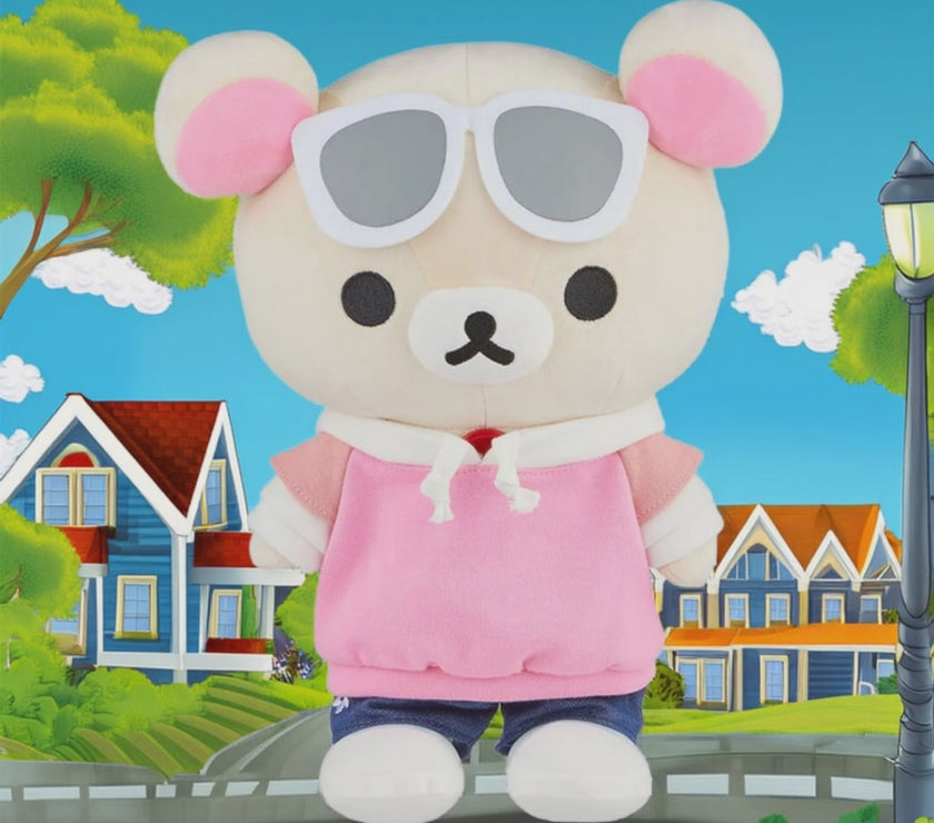 Korilakkuma Original 13.5" Streetwear Bear With Sunglasses and Jeans
