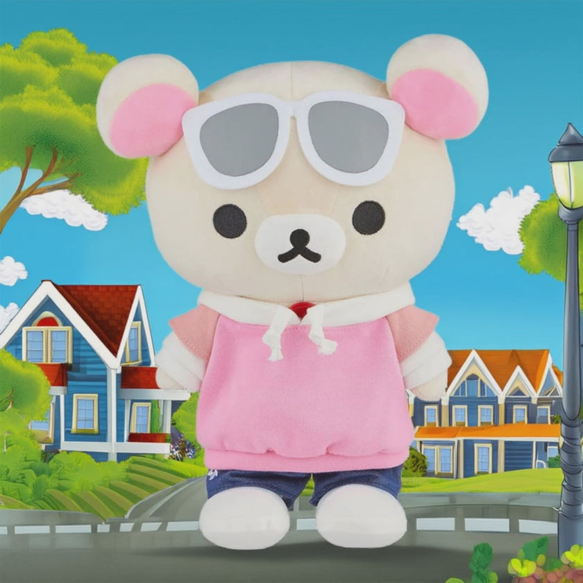 Korilakkuma Original 13.5" Streetwear Bear With Sunglasses and Jeans