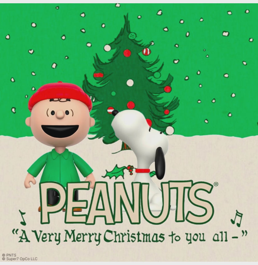 Charlie Brown & Snoopy Christmas 2-Pack Peanuts - ReAction Figures 3.75"