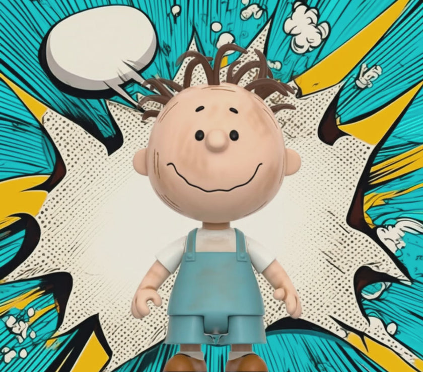 Pig Pen - ReAction Figures 3.75" In Overalls from Charles M. Schulz's Peanuts