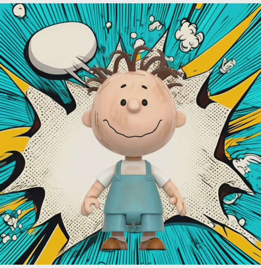 Pig Pen - ReAction Figures 3.75" In Overalls from Charles M. Schulz's Peanuts