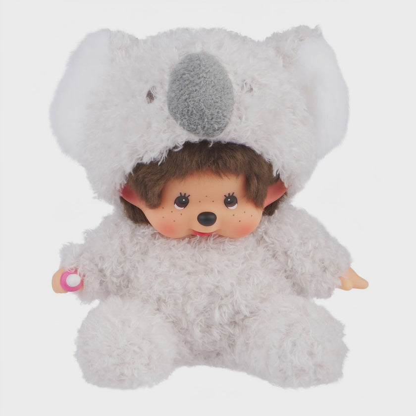 Sekiguchi Monchhichi Sitting Fluffy Koala Doll Plush - 8" Monkey Plush - NWT